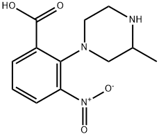 2-(3-METHYL-PIPERAZIN-1-YL)-3-NITRO-BENZOIC ACID Struktur