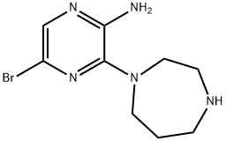 5-BROMO-3-[1,4]DIAZEPAN-1-YL-PYRAZIN-2-YLAMINE, 893612-22-1, 结构式