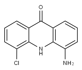 4-AMINO-5-CHLORO-10H-ACRIDIN-9-ONE Structure