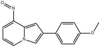 2-(4-Methoxyphenyl)-8-nitrosoindolizine Structure