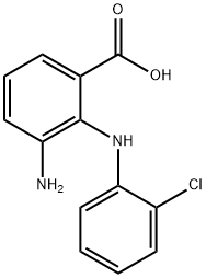 3-Amino-2-(2-chlorophenylamino)benzoic acid 化学構造式