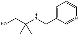 2-methyl-2-[(3-pyridinylmethyl)amino]-1-propanol Struktur
