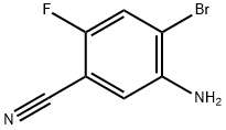 BENZONITRILE, 5-AMINO-4-BROMO-2-FLUORO Structure