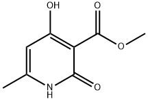 2,4-二羟基-6-甲基烟酸甲酯 结构式