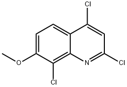 2,4,8-三氯-7-甲氧基喹啉, 893620-26-3, 结构式