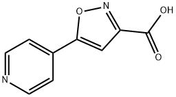 5-(4-吡啶基)异噁唑-3-甲酸, 893638-41-0, 结构式