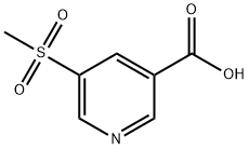 5-(Methylsulfonyl)nicotinic Acid Structure