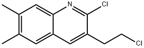 2-CHLORO-3-(2-CHLOROETHYL)-6,7-DIMETHYLQUINOLINE Structure