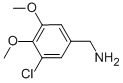 3-CHLORO-4,5-DIMETHOXYBENZENEMETHANAMINE Structure