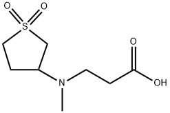 N-(1,1-DIOXIDOTETRAHYDRO-3-THIENYL)-N-METHYL-BETA-ALANINE Struktur