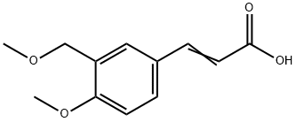 (2E)-3-[4-methoxy-3-(methoxymethyl)phenyl]acrylic acid 结构式