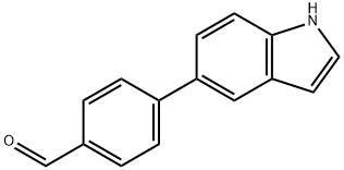 4-(1H-Indol-5-yl)benzaldehyde Struktur