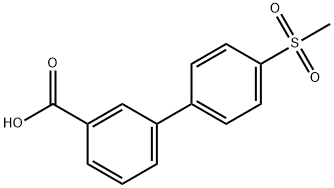 4-(METHYLSULFONYL)BIPHENYL-3-CARBOXYLIC ACID,893736-70-4,结构式