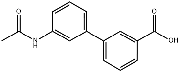 3'-Acetamidobiphenyl-3-carboxylic acid Structure