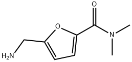 5-(アミノメチル)-N,N-ジメチル-2-フルアミド塩酸塩 化学構造式