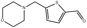 5-(morpholinomethyl)thiophene-2-carbaldehyde Struktur