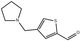 4-(1-PYRROLIDINYLMETHYL)-2-THIOPHENECARBALDEHYDE Structure