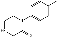 1-(4-甲基苯基)哌嗪-2-酮 结构式