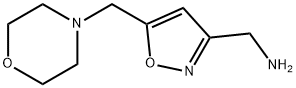 [5-(MORPHOLINOMETHYL)ISOXAZOL-3-YL]METHYLAMINE 结构式