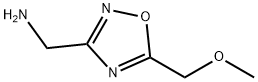 [5-(METHOXYMETHYL)-1,2,4-OXADIAZOL-3-YL]METHYLAMINE Structure