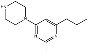 2-methyl-4-piperazin-1-yl-6-propylpyrimidine Structure