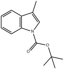 3-甲基-1H-吲哚-1-羧酸叔丁酯, 89378-43-8, 结构式