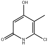 2-Chloro-4,6-dihydroxy-3-methylpyridine Struktur