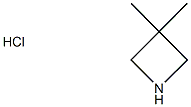 3,3-DIMETHYLAZETIDINE HYDROCHLORIDE Structure