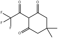5,5-diMethyl-2-(2,2,2-trifluoroacetyl)cyclohexane-1,3-dione Struktur