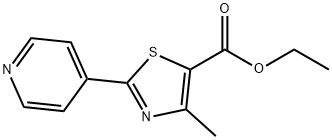 4-甲基-2-(4-吡啶基)噻唑-5-羧酸乙酯 结构式