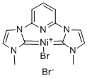 [(2,6-吡啶二基)双(3-甲基-1-咪唑基-2-亚基)]镍溴化物, 894102-11-5, 结构式