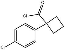 CYCLOBUTANECARBONYL CHLORIDE,1-(4-CHLOROPHENYL)- Structure