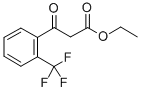 (2-三氟甲基苯甲酰)乙酸乙酯 结构式