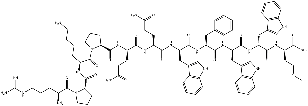 [D-Trp7,9,10]-Substance P 结构式