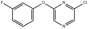 2-CHLORO-6-(3-FLUOROPHENOXY) PYRAZINE Struktur