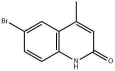 6-ブロモ-4-メチル-2(1H)-キノリノン 化学構造式
