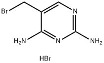 2,4-Diamino-5-(bromomethyl)pyrimidine 化学構造式