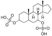 androstane-3,7-diol disulfate 结构式