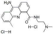 9-Amino-N-(2-(dimethylamino)ethyl)-5-methyl-4-acridinecarboxamide dihy drochloride 结构式
