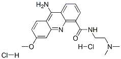 9-Amino-N-(2-(dimethylamino)ethyl)-6-methoxy-4-acridinecarboxamide dih ydrochloride 结构式