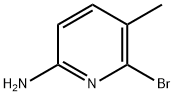 6-ブロモ-5-メチルピリジン-2-アミン 化学構造式