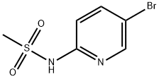 N-(5-ブロモ-2-ピリジニル)メタンスルホンアミド 化学構造式
