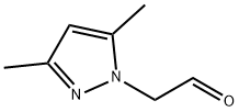 (3,5-ジメチル-1H-ピラゾール-1-イル)アセトアルデヒド 化学構造式