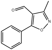 3-メチル-5-フェニル-4-イソオキサゾールカルバルデヒド 化学構造式