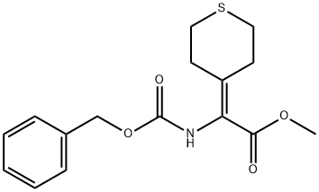Methyl 2-(Cbz-aMino)-2-(tetrahydrothiopyran-4-ylidene)acetate Structure