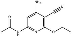 AcetaMide, N-(4-aMino-5-cyano-6-ethoxy-2-pyridinyl)- Structure