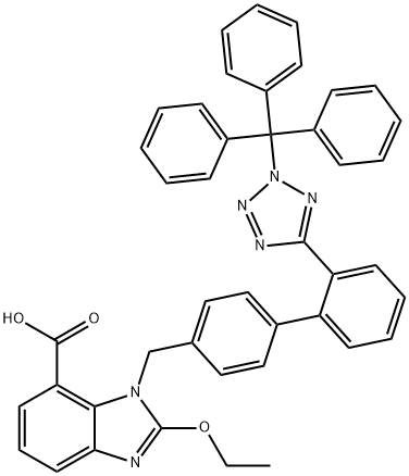 N-Trityl Candesartan, 894806-43-0, 结构式