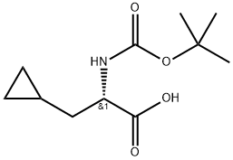 BOC-L-CYCLOPROPYLALANINE-DCHA Structure