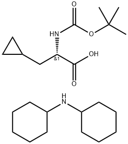 BOC-Β-シクロプロピル-ALA-OH・DCHA 化学構造式