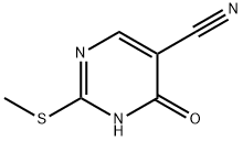 4-Hydroxy-2-(methylthio)pyrimidine-5-carbonitrile ,97% Structure